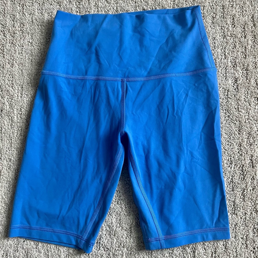 Lululemon Blue Align Shorts 8” Size 4